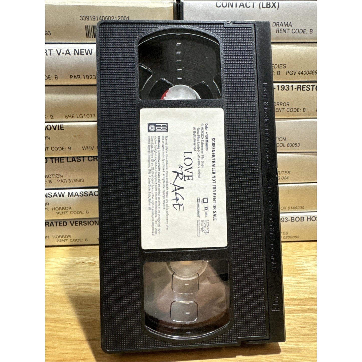 Love & Rage Promo Screener - VHS Used