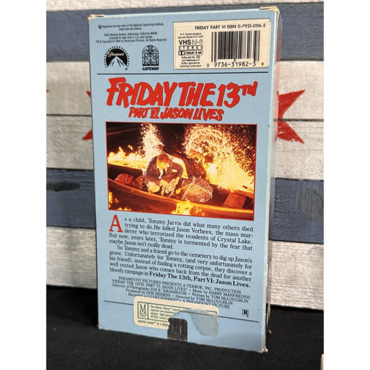 Friday the 13th Part VI: Jason Lives - VHS Used