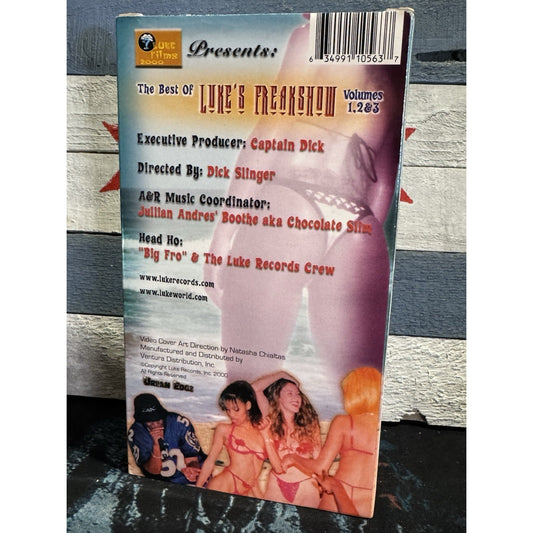 Best Of Luke's Freakshow - On the Road With Luke Vol 1,2,3 - VHS Used