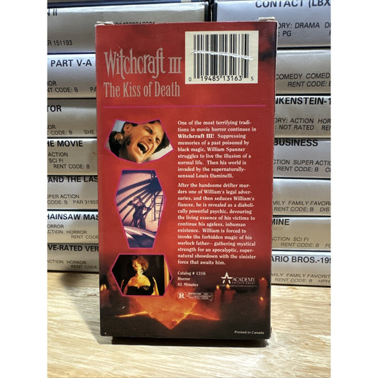 Witchcraft III: The Kiss of Death - VHS Used