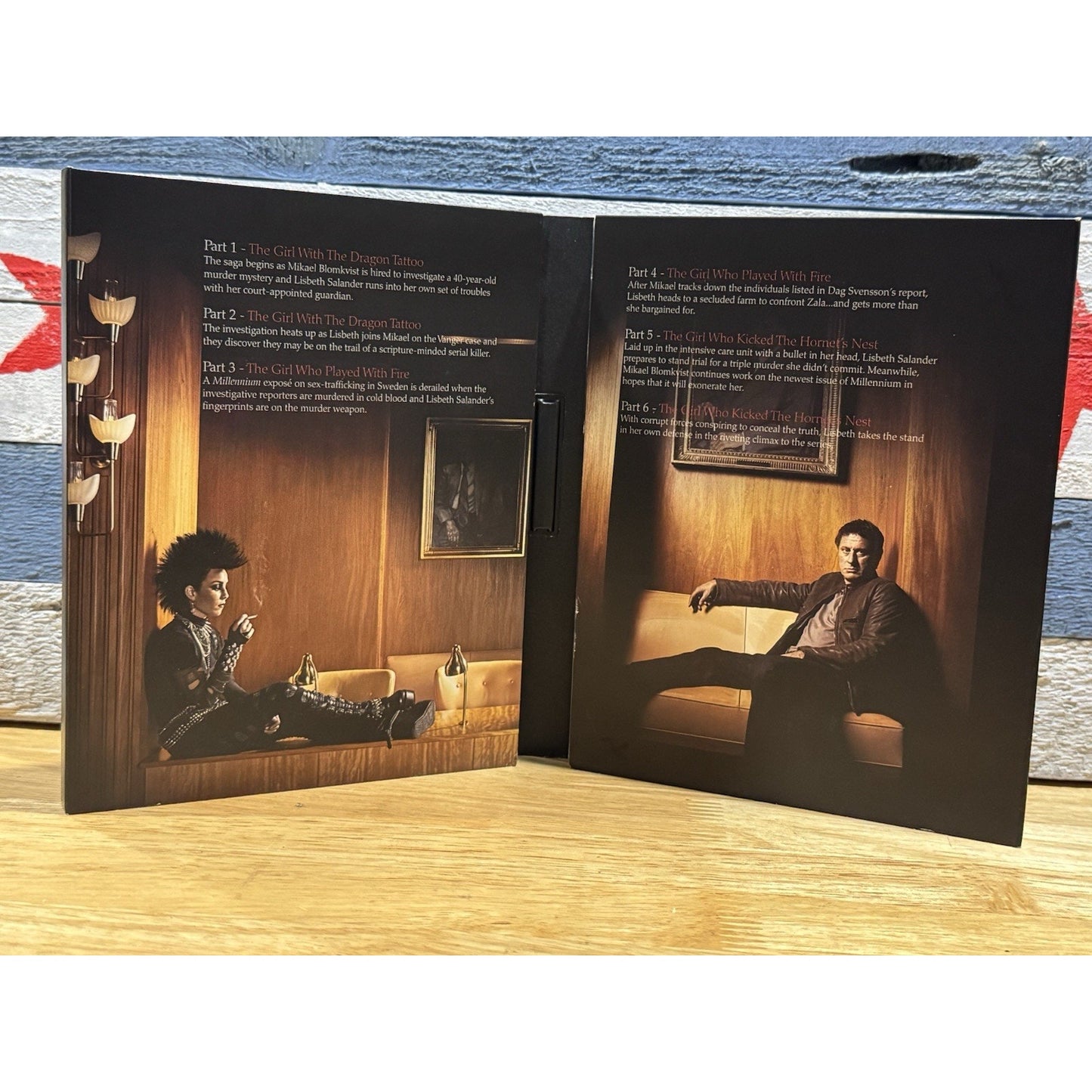 Dragon Tattoo Trilogy Collection Extended Edition Uncut Unrated 4-Disc - Blu-Ray Used