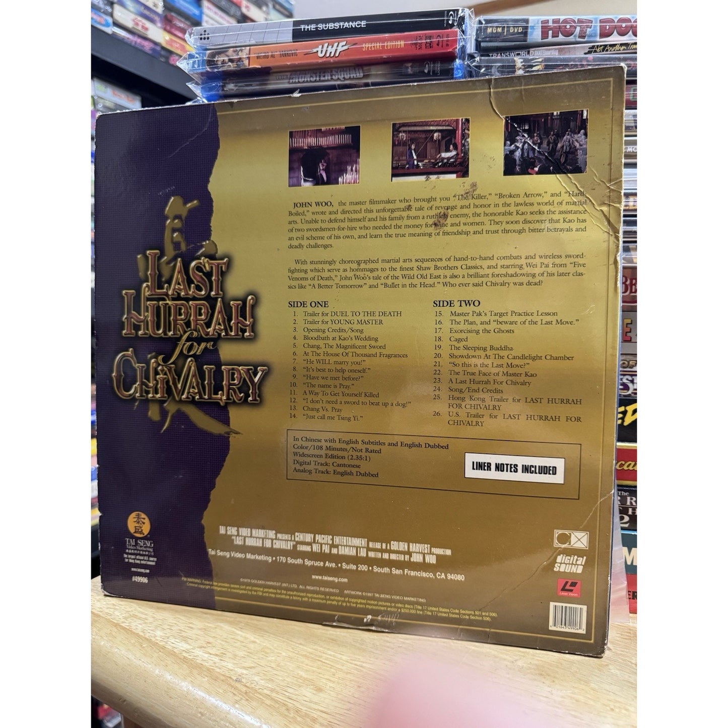 Last Hurrah For Chivalry - Laserdisc Used
