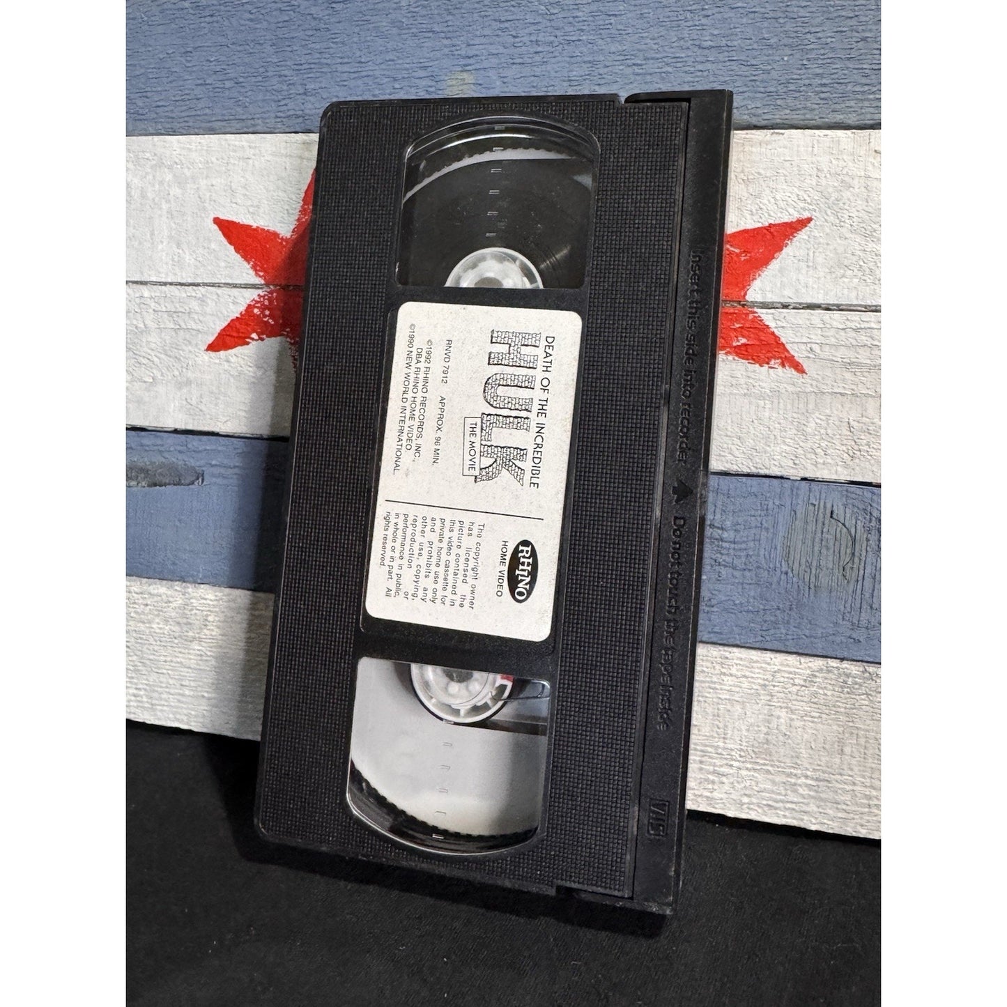 Death Of The Incredible Hulk Movie - VHS Used