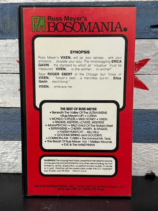 Russ Meyer’s Vixen - RM Films Inc. VHS Used