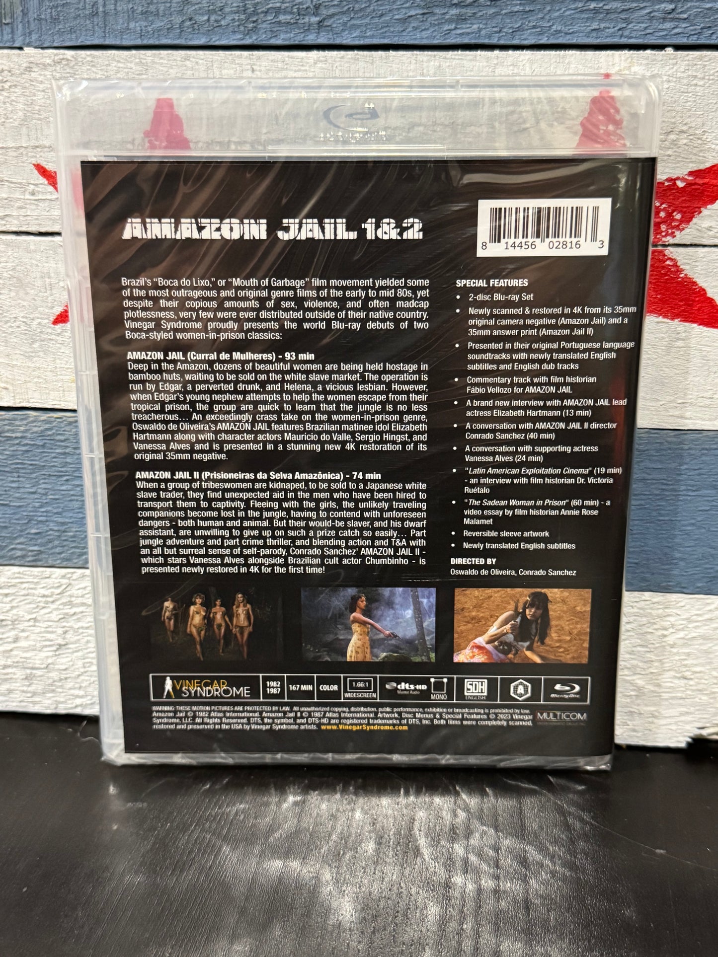 Amazon Jail 1 & 2 W/ Limited Edition Slipcover – Vinegar Syndrome Blu-ray