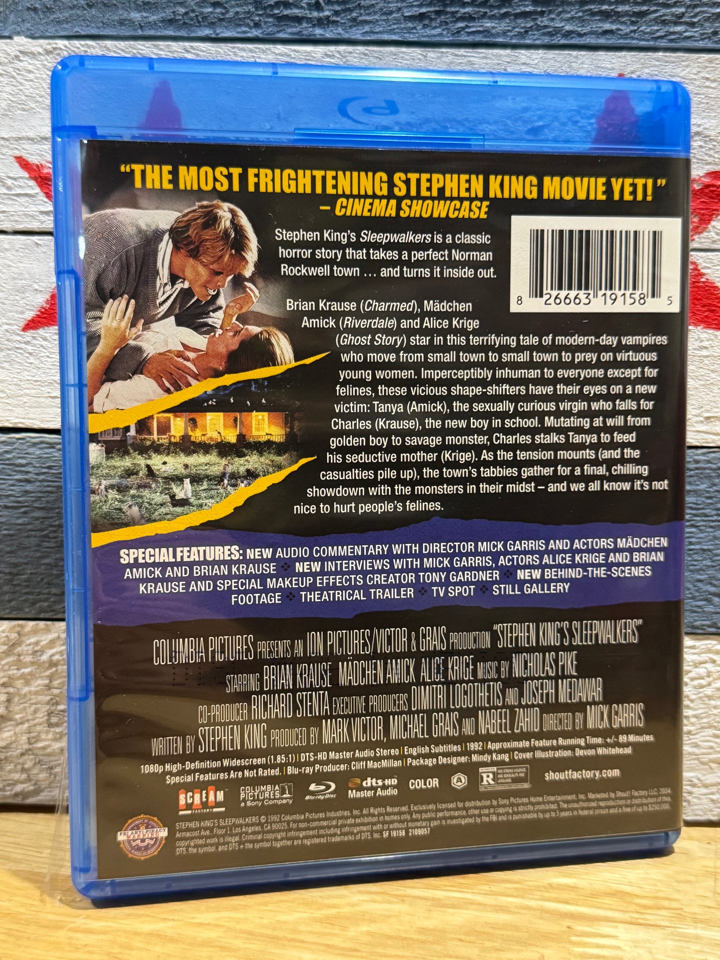 Stephen King’s Sleepwalkers - Scream Factory Collector’s Edition Blu-ray w/ Slipcover Used
