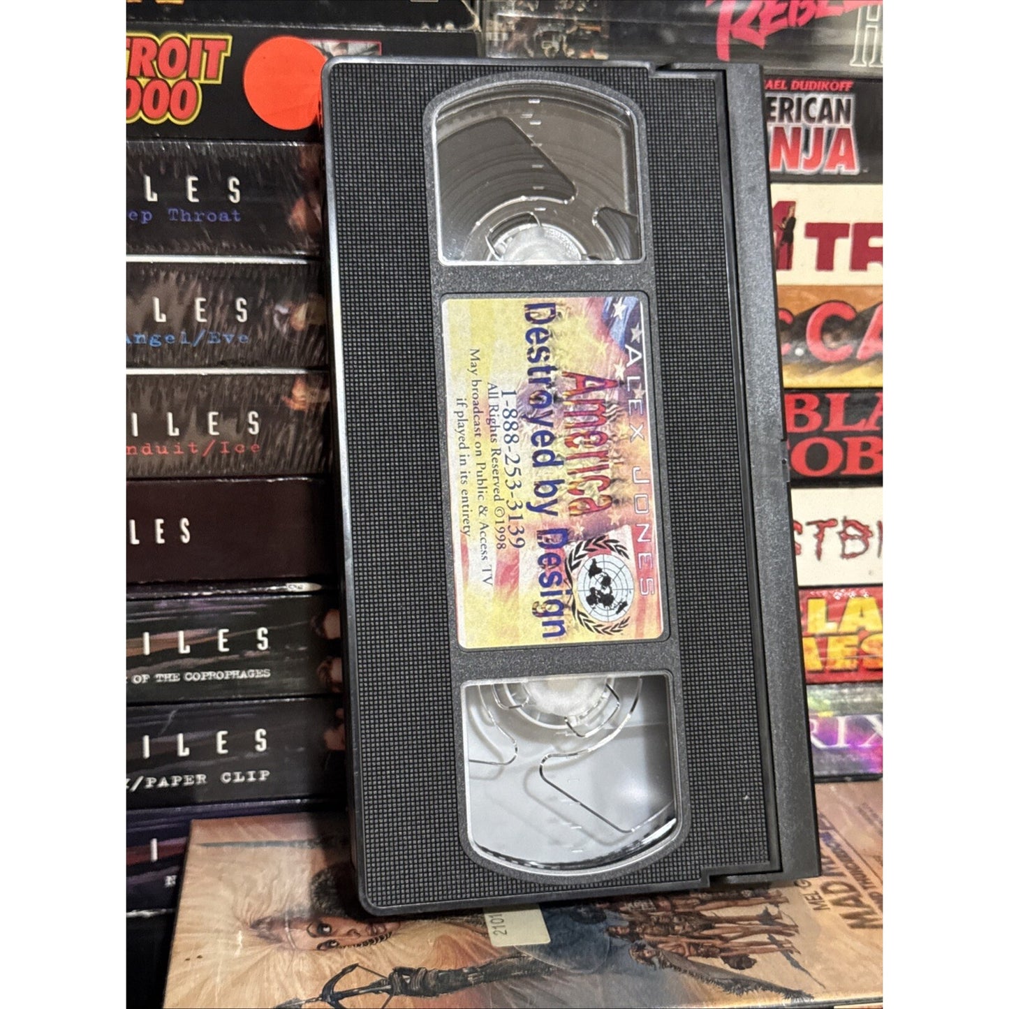 America Destroyed by Design (Alex Jones Info Wars) - VHS Used