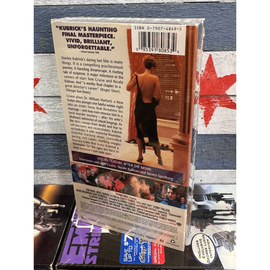 Eyes Wide Shut VHS 1999 Stanley Kubrick Drama Tom Cruise Nicole Kidman Warner