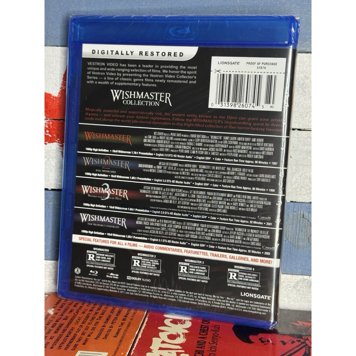 Wishmaster Collection Vestron Video Collector's Series - Blu-ray