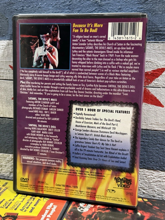 Satanis The Devils Mass / Sinthia - Something Weird Video DVD Used