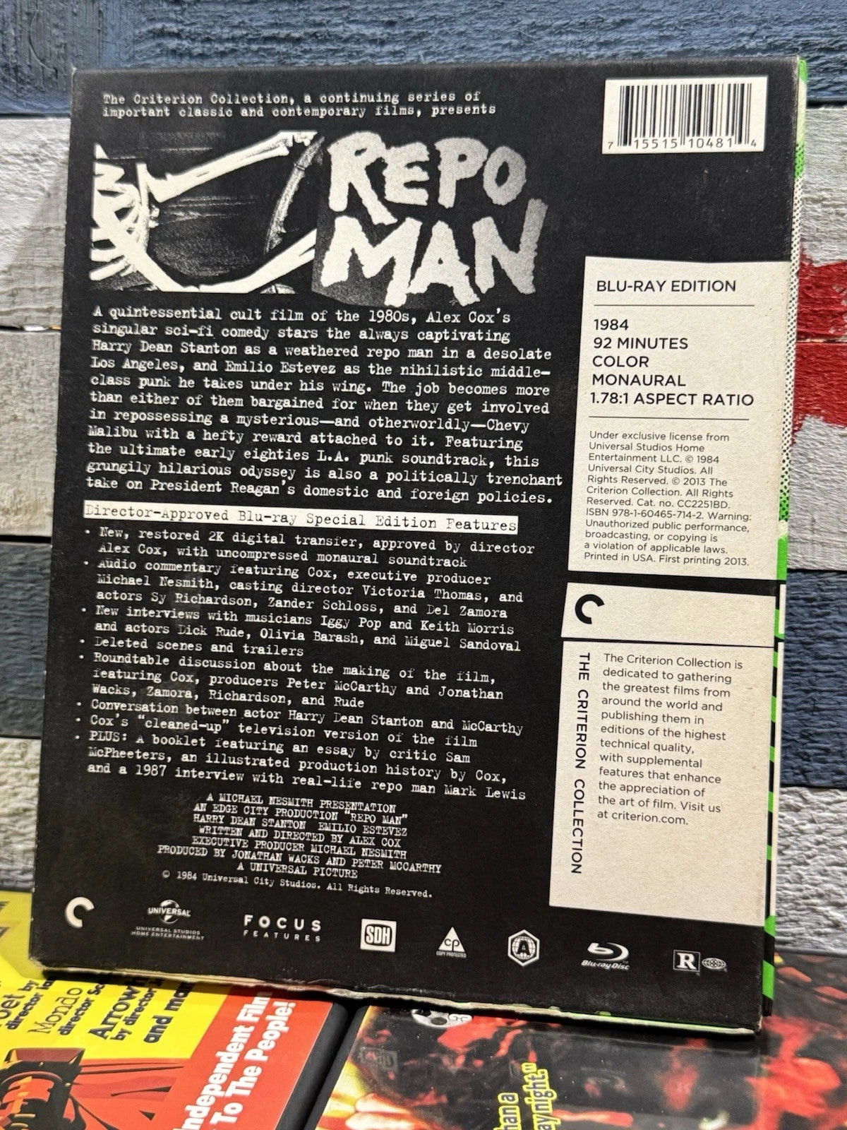 Repo Man (Criterion Collection #654) - Blu-ray Used