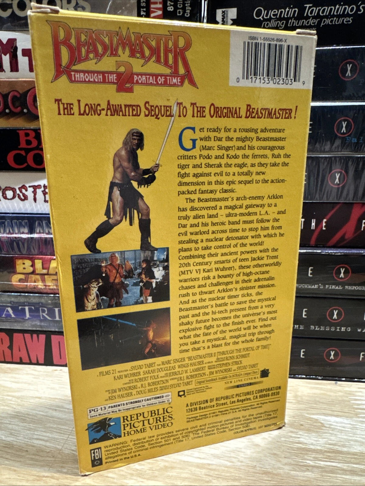 Beastmaster 2: Through the Portal of Time – Republic Pictures VHS Used