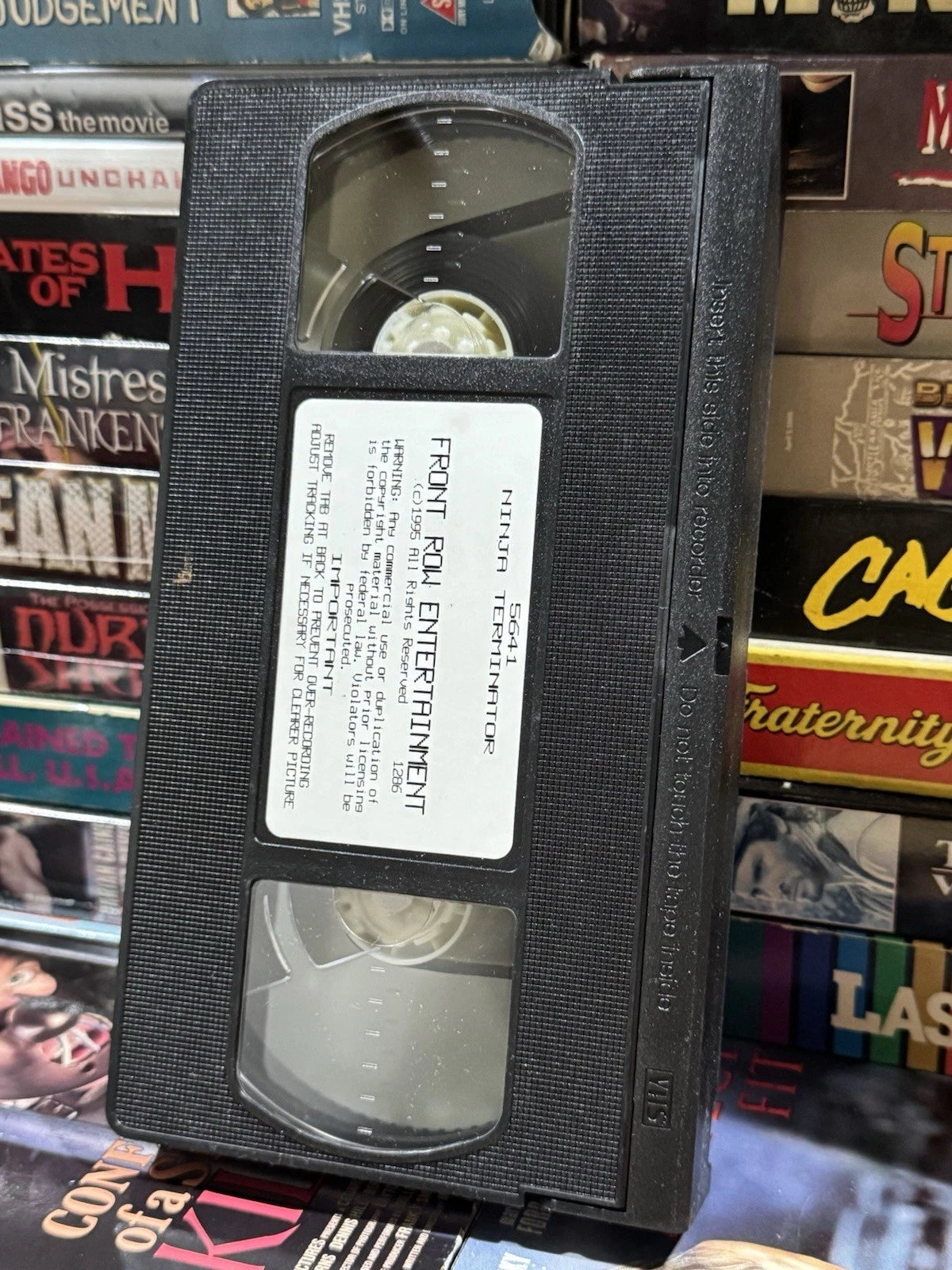 Ninja Terminator - Front Row Entertainment VHS Used