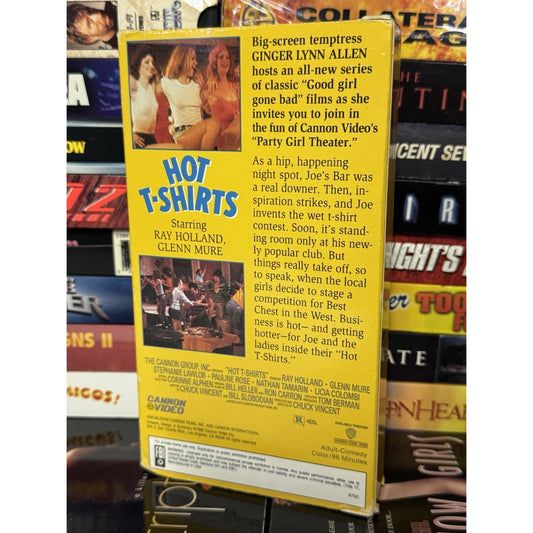 Ginger Lynn Allen Party Girls Theatre Hot T-Shirts - VHS Used