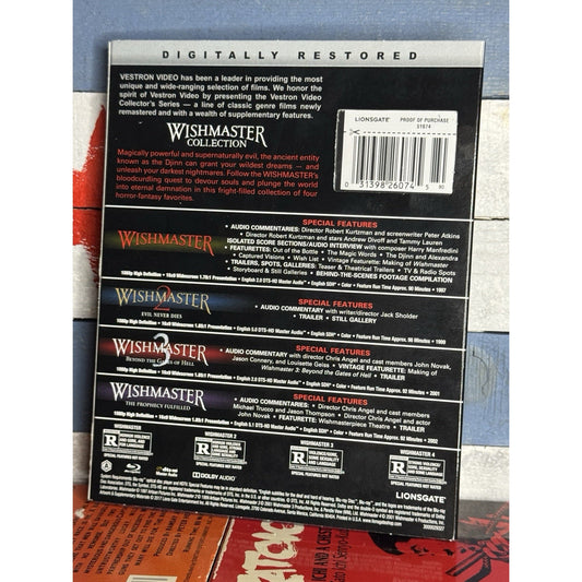 Wishmaster Collection Vestron Video Collector's Series - Blu-ray