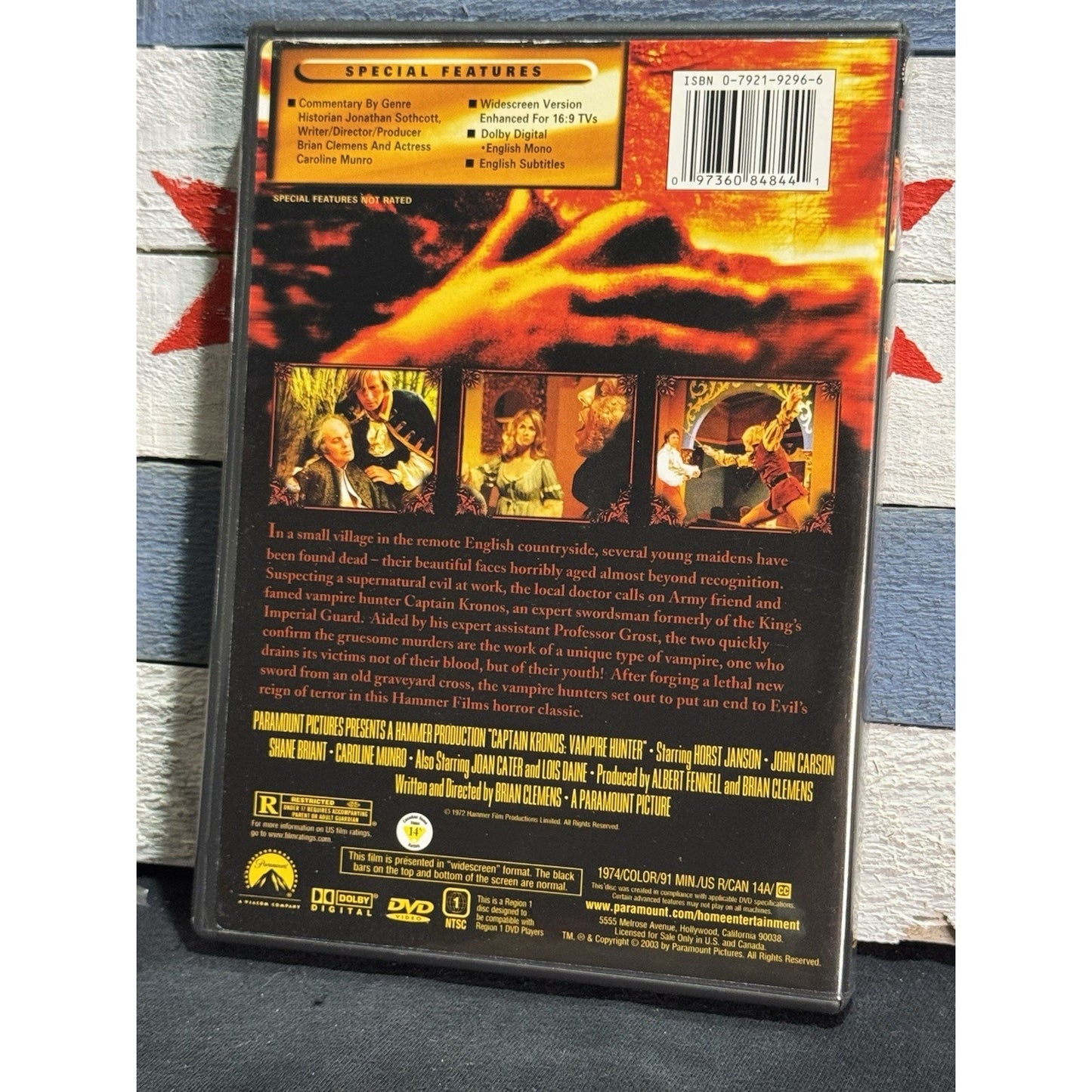 Captain Kronos: Vampire Hunter - DVD Used