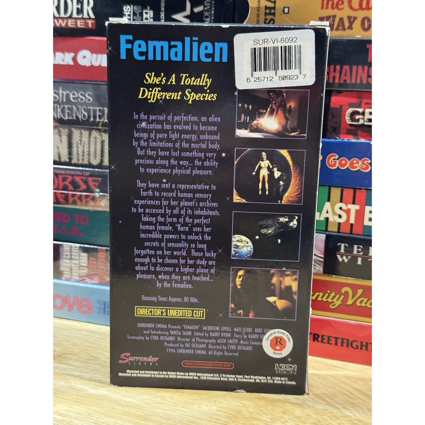 Femalien Unrated Red Tape - VHS Used