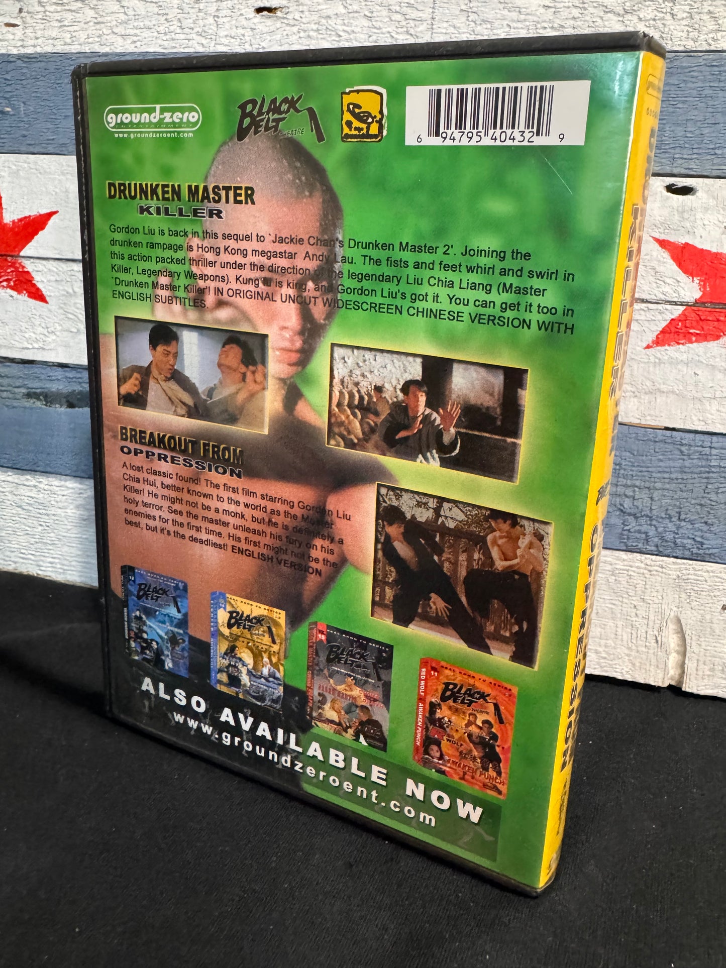 Black Belt Theatre Double Feature: Drunken Master Killer / Breakout From Oppression - DVD Used