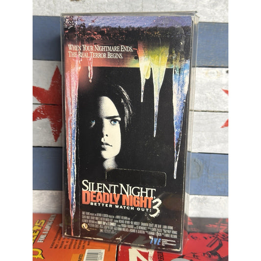 Silent Night Deadly Night 3 Better Watch Out! Cut Box - VHS Used