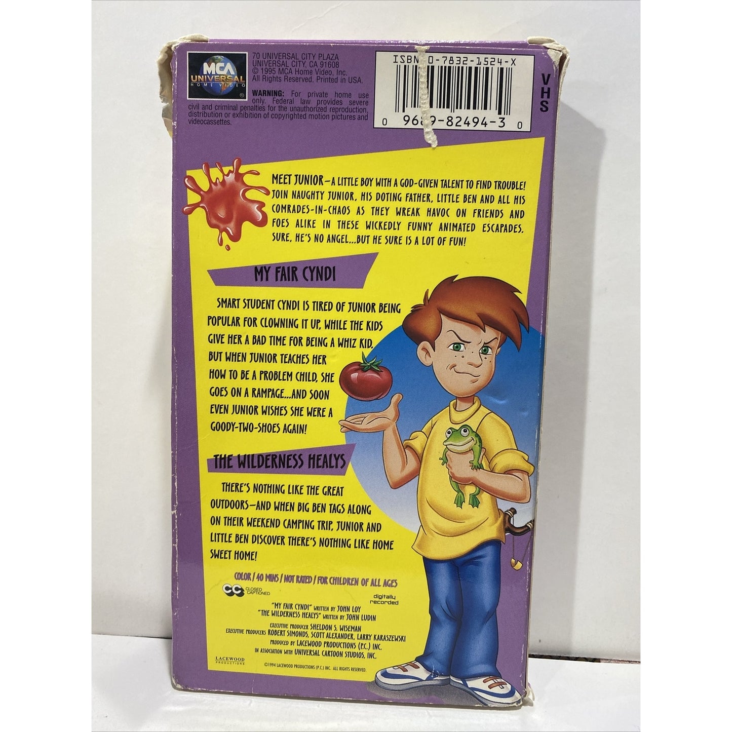 Problem Child : Animated Series My Fair Cyndi Factory & Wilderness Healy’s - VHS Used