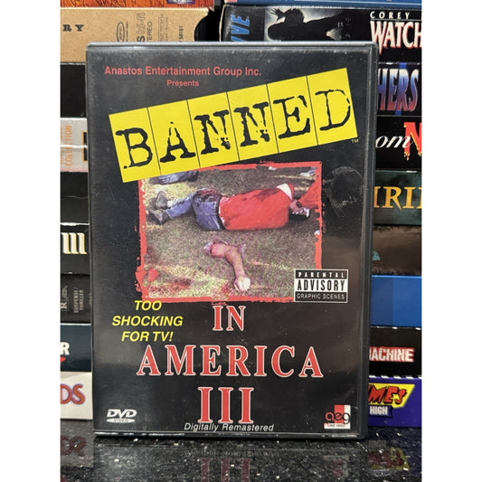 Banned In America III - Brain Damage Films DVD Used