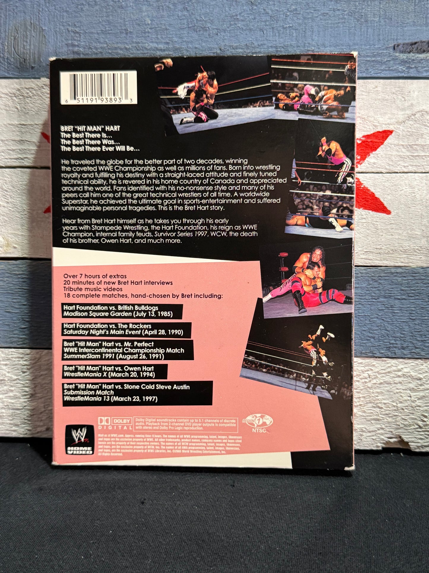 Bret “Hitman” Hart 3-Disc Set - DVD Used
