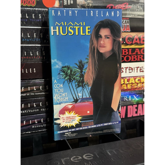 Miami Hustle/Downdraft Double Promo Screener - VHS Used