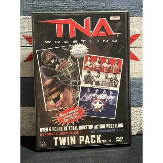 TNA Wrestling Hardcore Justice 2011 / No Surrender 2011 Twin Pack Vol. 5 - DVD Used