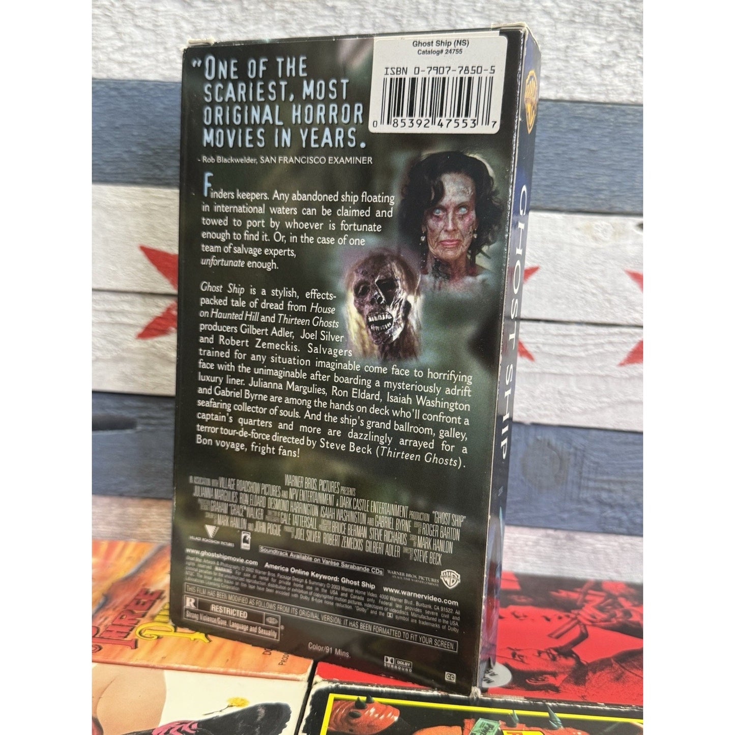 Ghost Ship VHS 2002 Horror Warner Bros Video