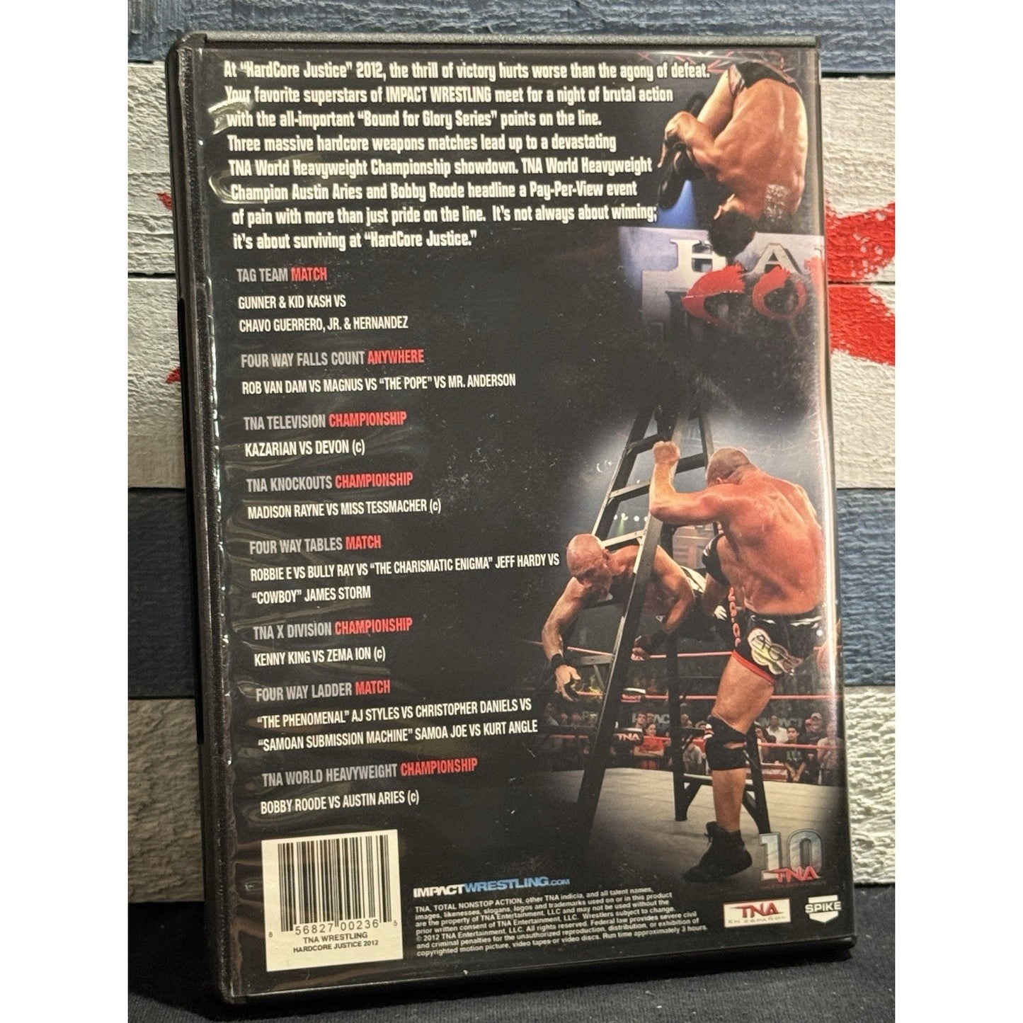 TNA Impact Wrestling Hardcore Justice 2012 - DVD Used