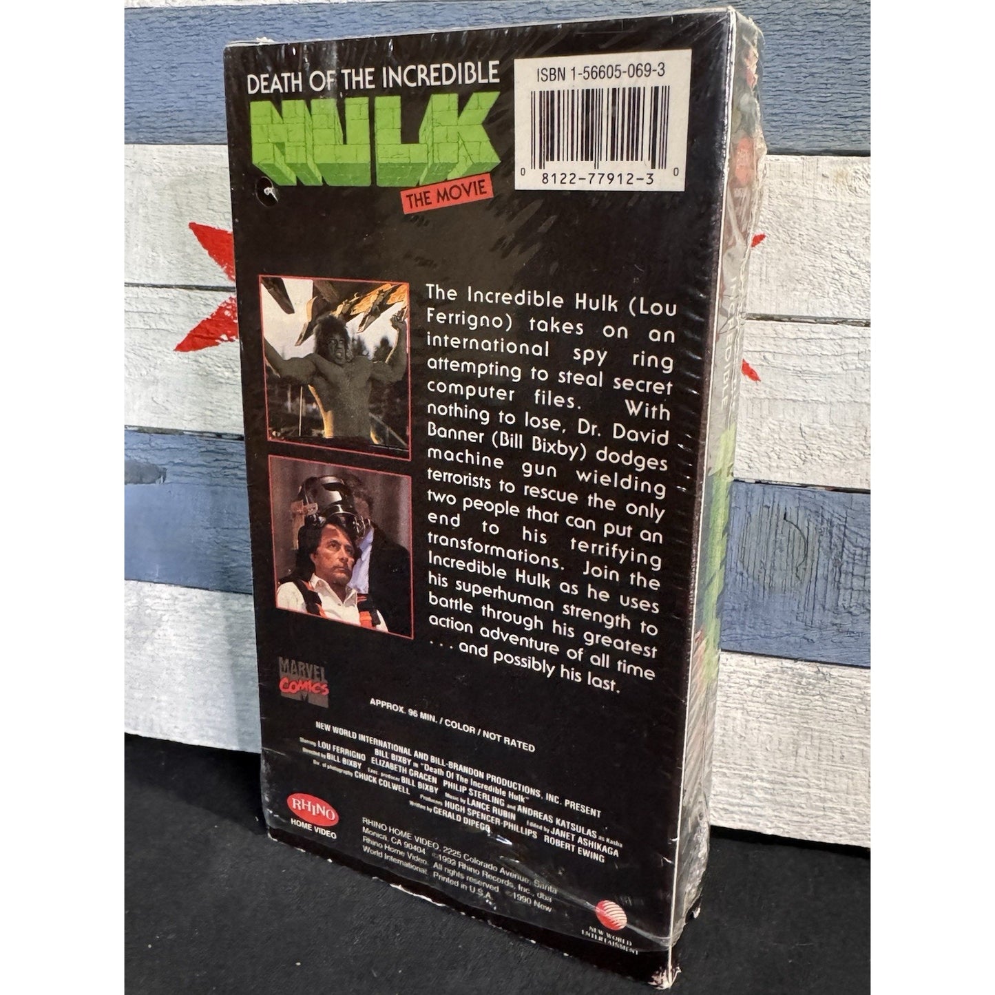 Death Of The Incredible Hulk Movie - VHS Used