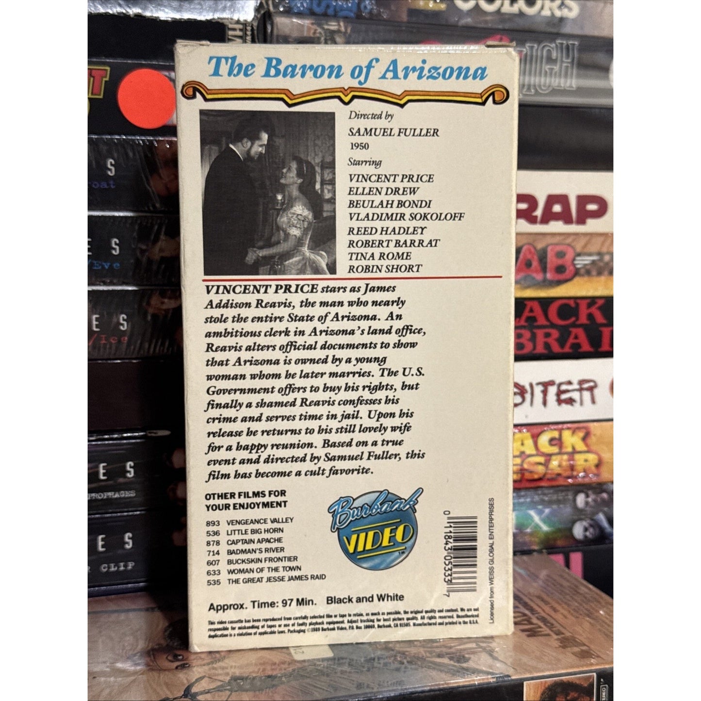 The Baron of Arizona - VHS Used
