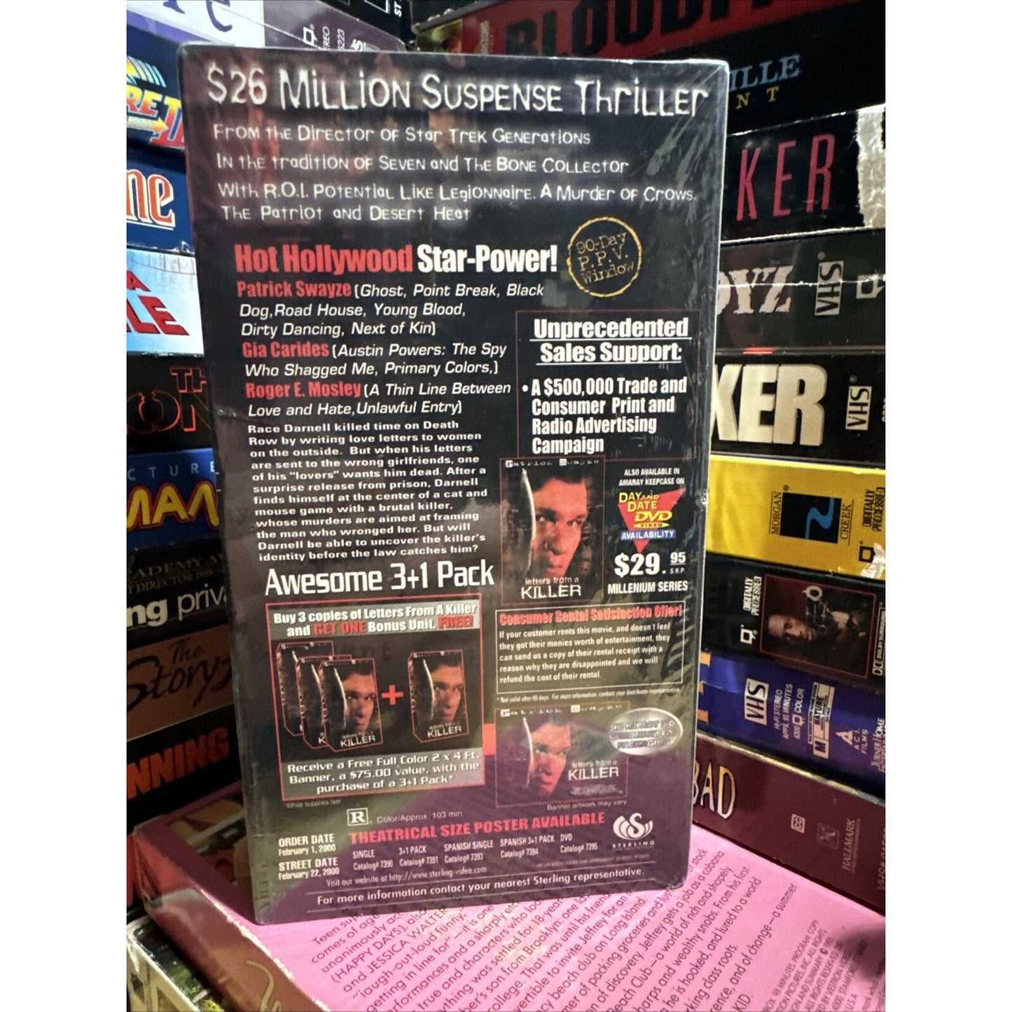 Letters from a Killer Promo Screener - VHS