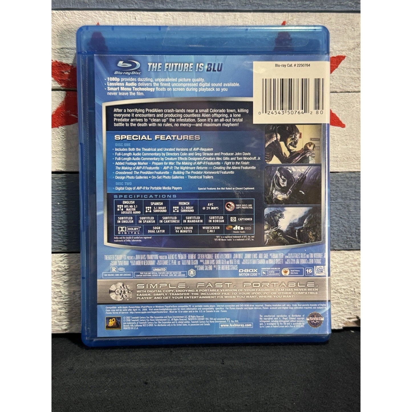 Alien Vs Predator: Requiem - Blu-Ray Used