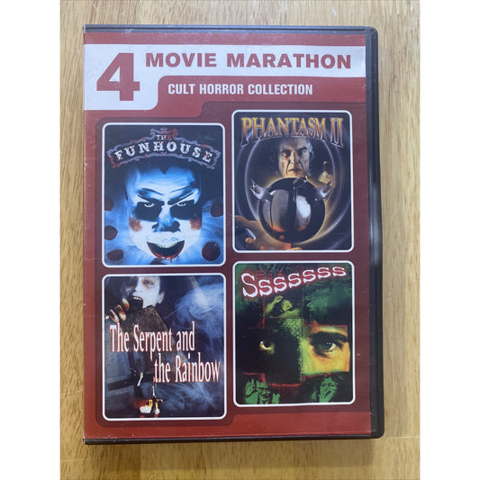 4 Movie Marathon: Cult Horror Collection - DVD Used