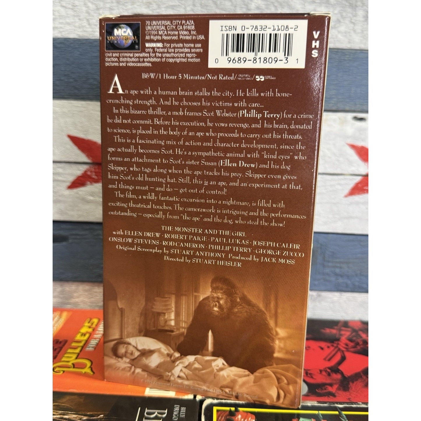 The Monster and the Girl - VHS Used