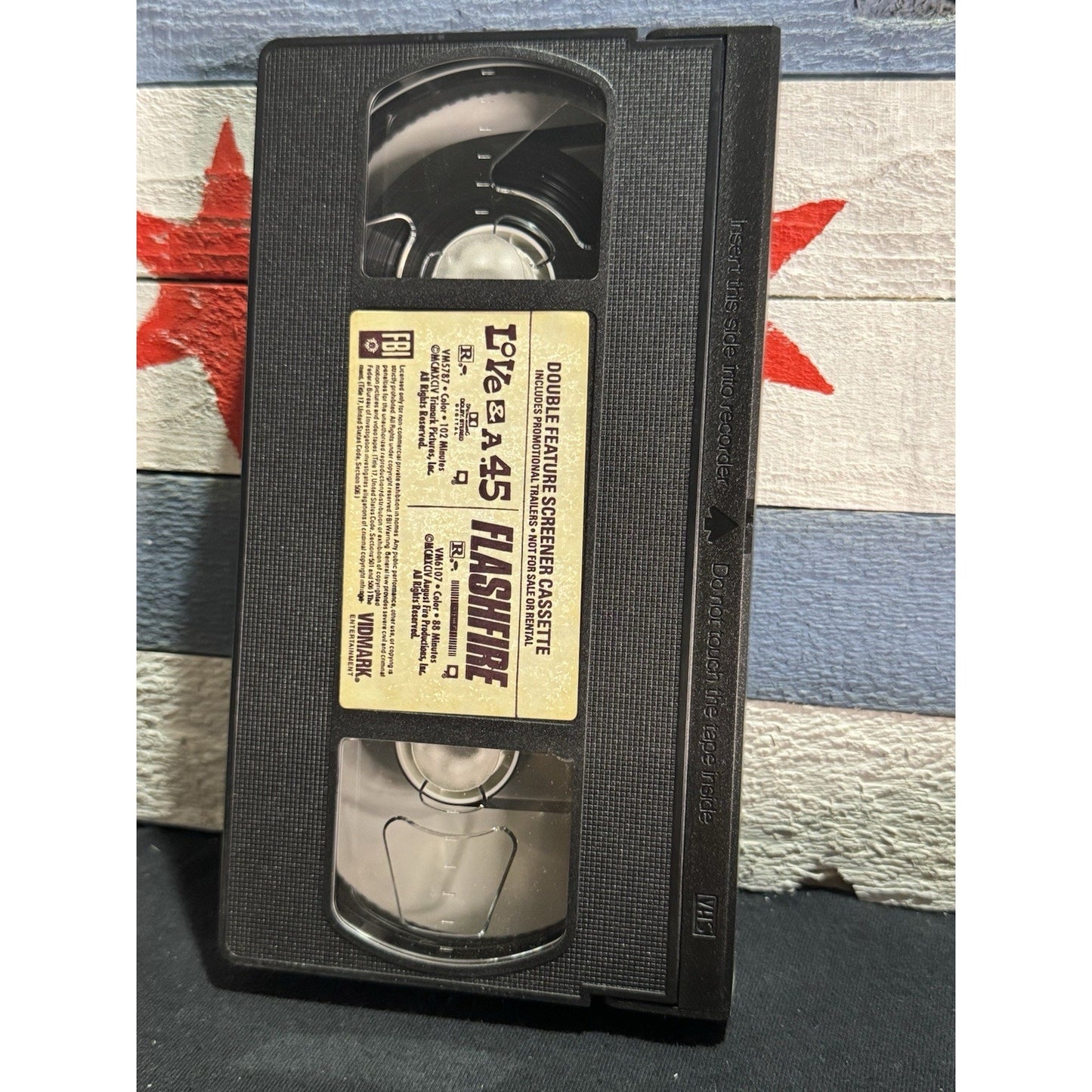 Love & A .45 / FlashFire Double Movie Screener Promo - VHS Used