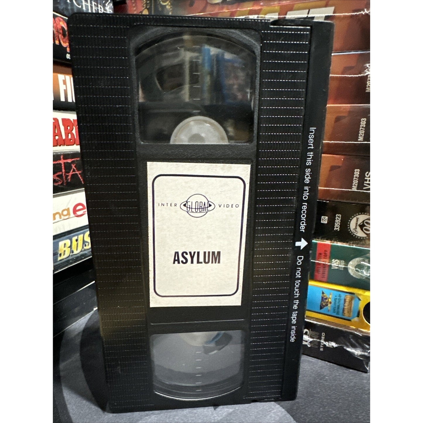 Asylum (VHS, Interglobal Video) Peter Cushing, Britt Ekland Rare Sleeve Art