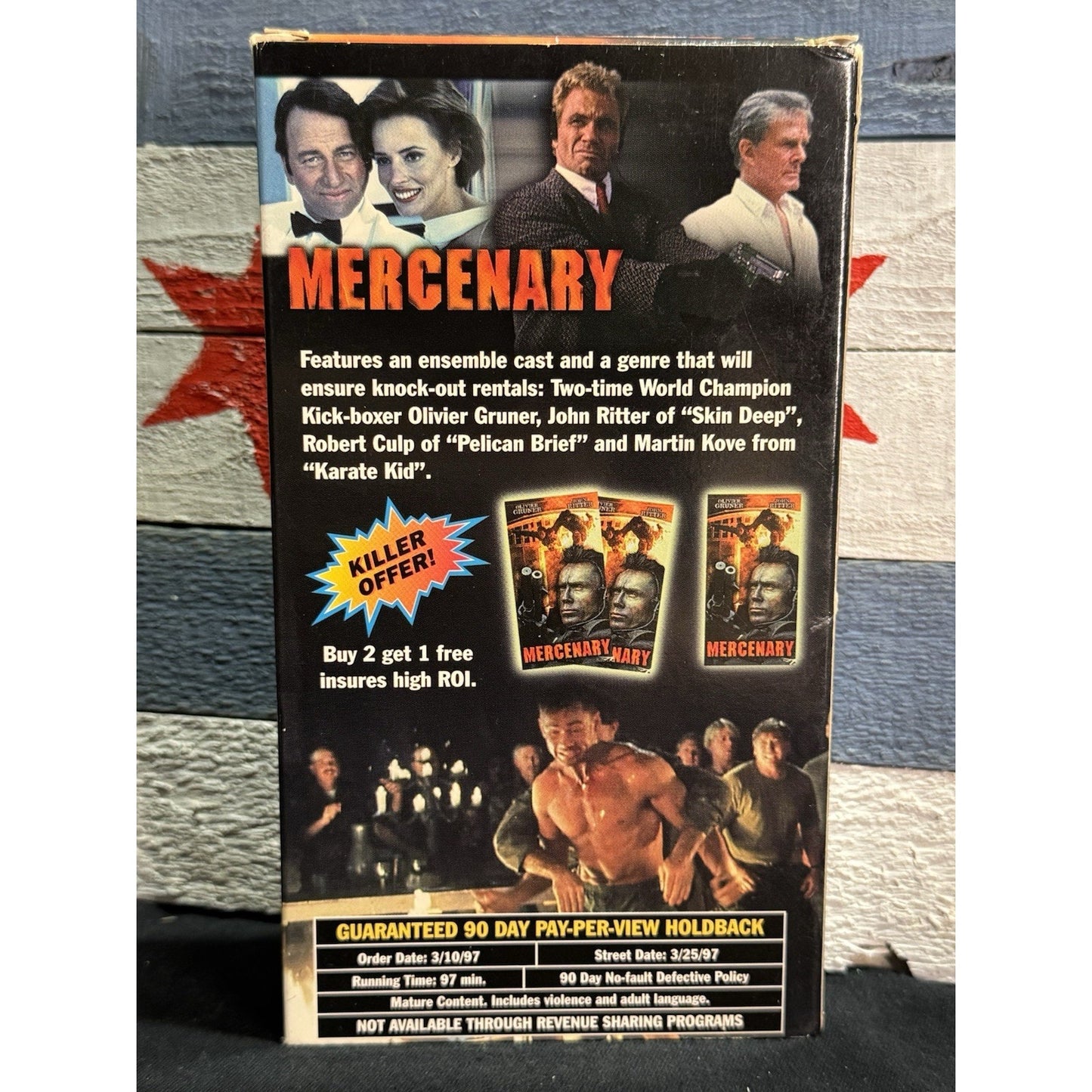 Mercenary Promo Screener - VHS Used