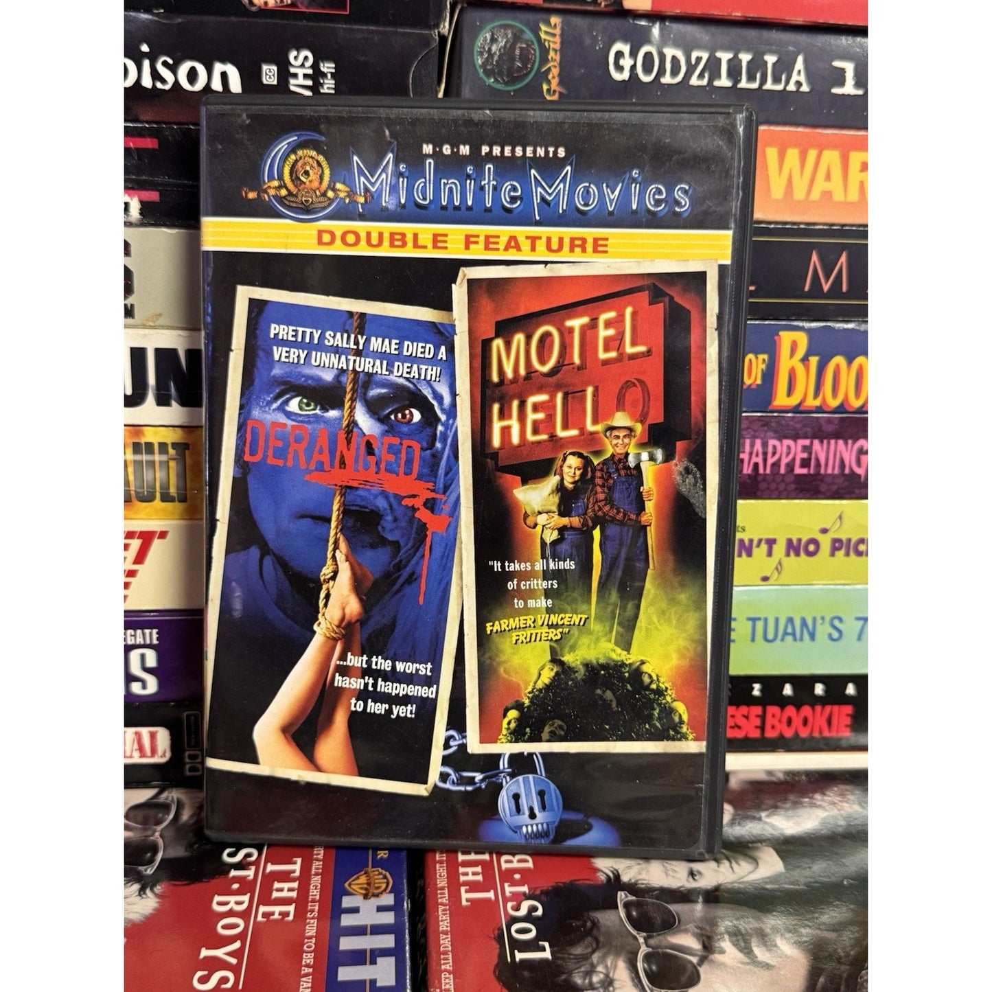 MGM Midnight Movies Double Feature : Deranged / Motel Hell - DVD Used