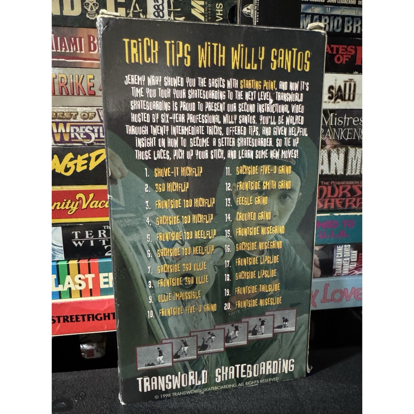 Transworld Skateboarding: Trick Tips with Willy Santos - VHS Used