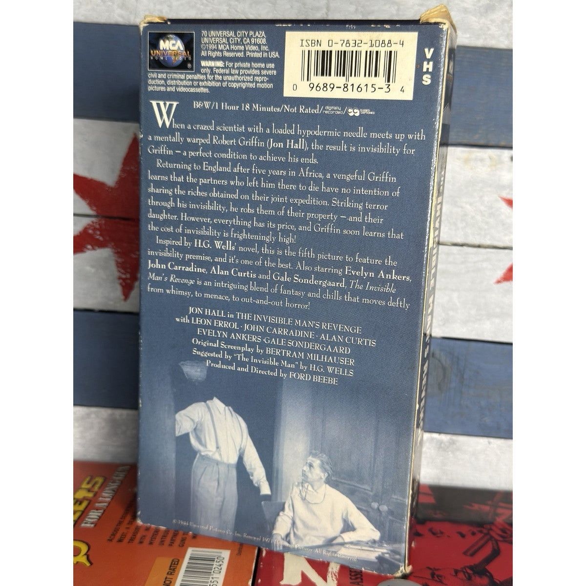 The Invisible Mans Revenge - VHS Used