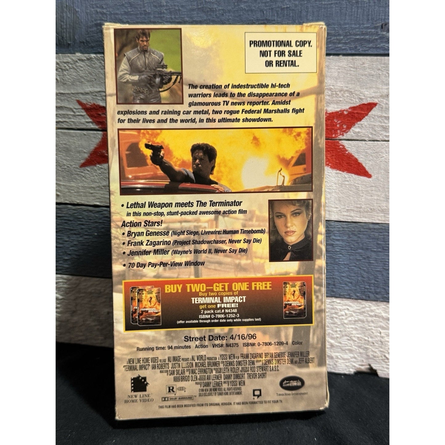Terminal Impact Promo Screener - VHS Used