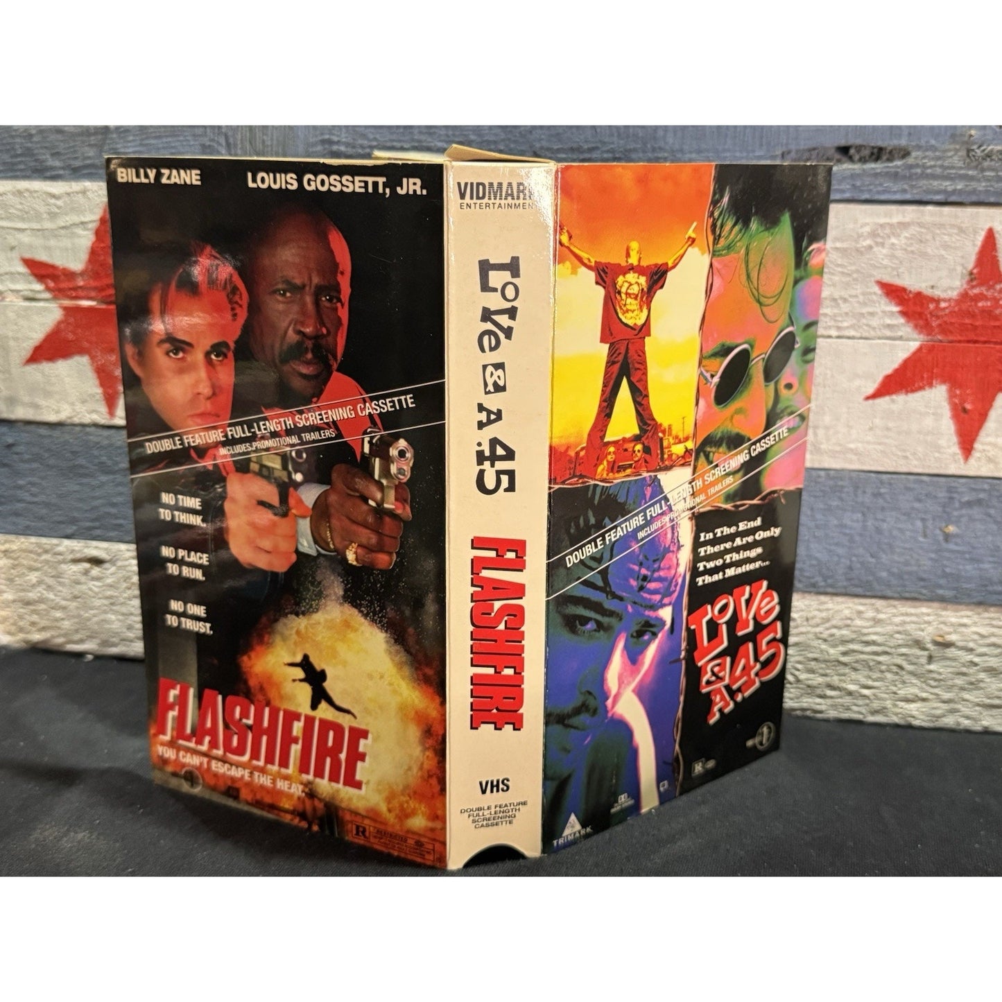 Love & A .45 / FlashFire Double Movie Screener Promo - VHS Used