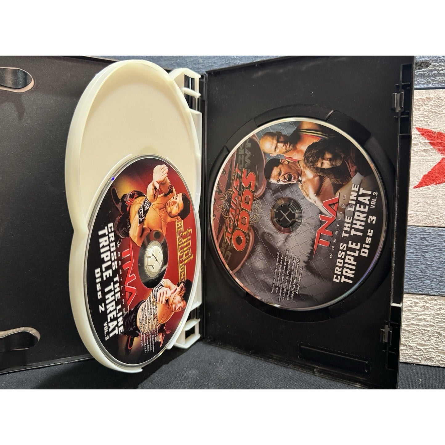 TNA Wrestling Cross the Line Triple Threat Vol. 3 - DVD Used