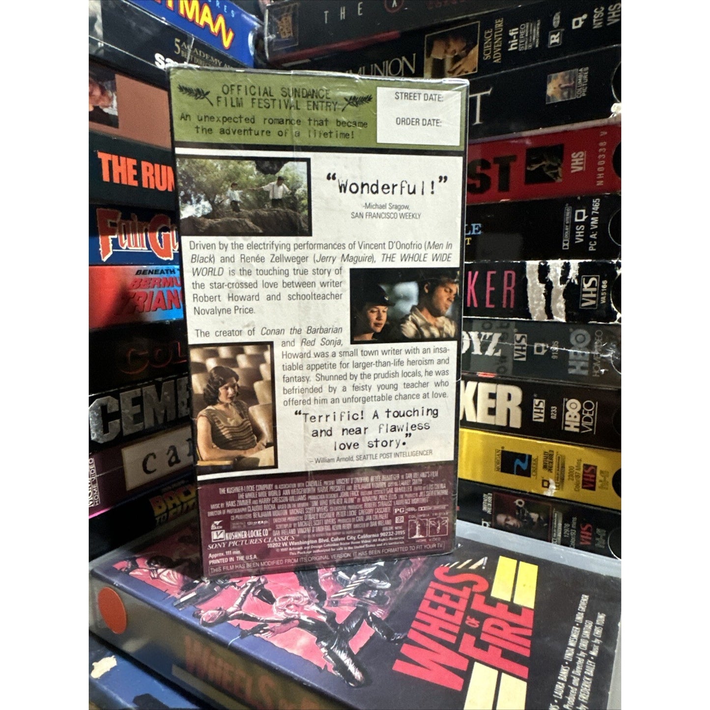 The Whole Wide World Promo Screener - VHS Used