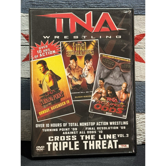 TNA Wrestling Cross the Line Triple Threat Vol. 3 - DVD Used