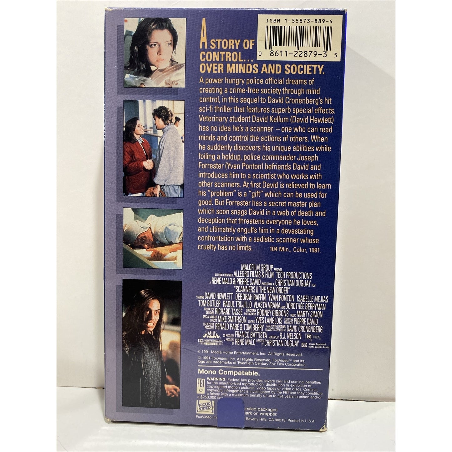 Scanners 2 : The New Order - VHS Used