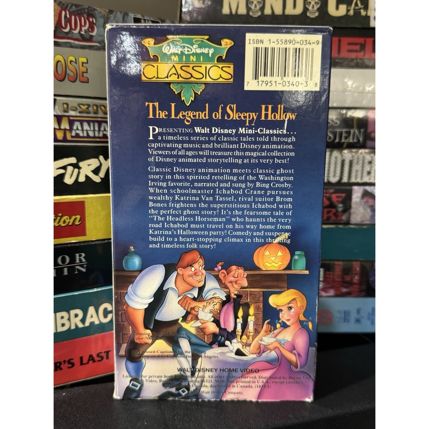 Walt Disney Mini Classics The Legend of Sleepy Hollow - VHS Used