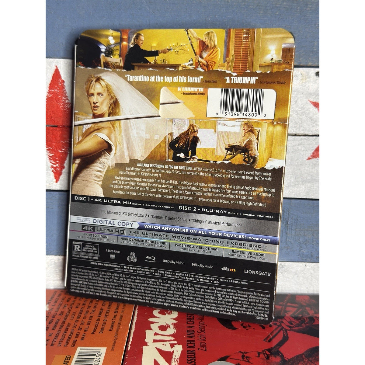 Kill Bill Vol. 2 - 4K Ultra HD Blu-ray Used